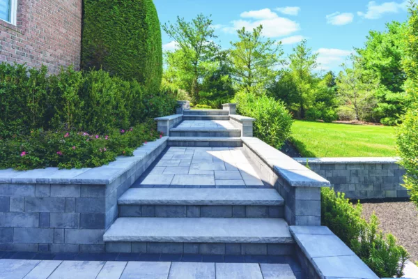 Navigate through elegance with our meticulously designed stone garden steps, enhancing both beauty and accessibility.